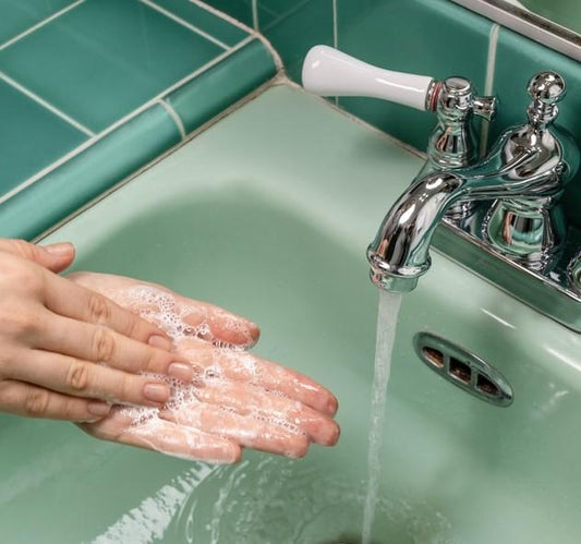washing your hands with soap
