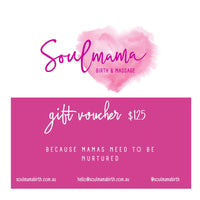 Gift Voucher- prenatal/postnatal/baby massage Gift Card Soularoma 60 minutes 