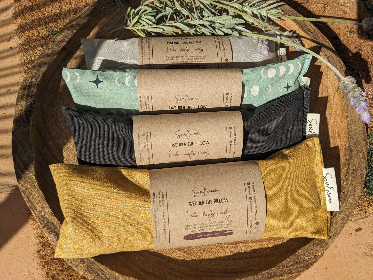 Lavender eye pillow (organic) Natural skincare Soularoma 