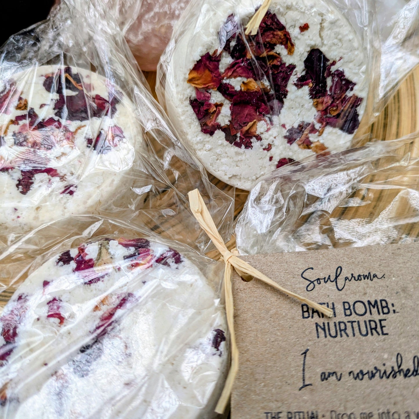 Natural bath bomb - nurture Soularoma 