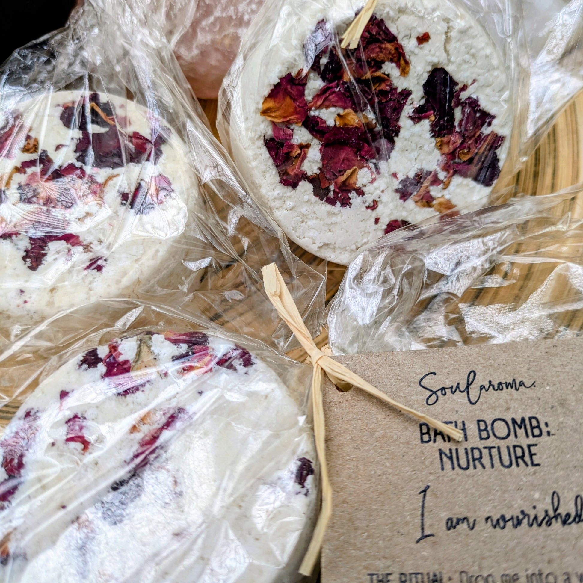 Natural bath bomb - nurture Soularoma 