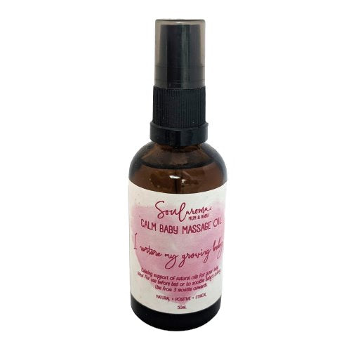 calm baby massage oil mum & baby Soularoma 