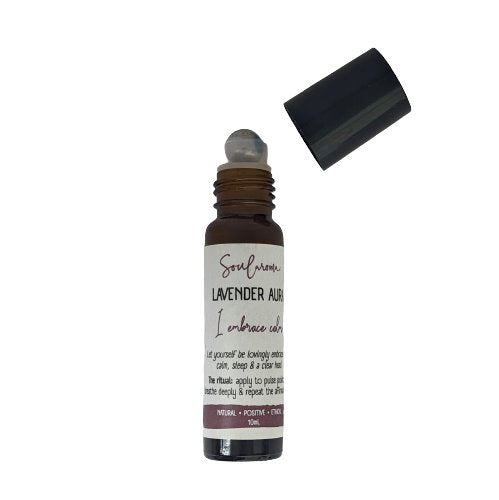 Lavender aura roll-on essential oils remedies Soularoma 