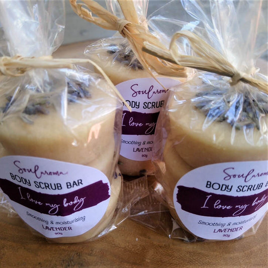 Soularoma solid body scrub bar lavender Melbourne