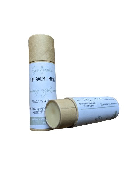 Natural lip balm : mint Natural skincare Soularoma 