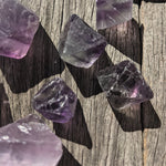 rainbow fluorite crystals octahedrons