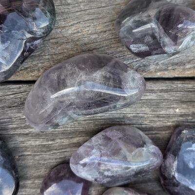 rainbow fluorite crystals tumbles