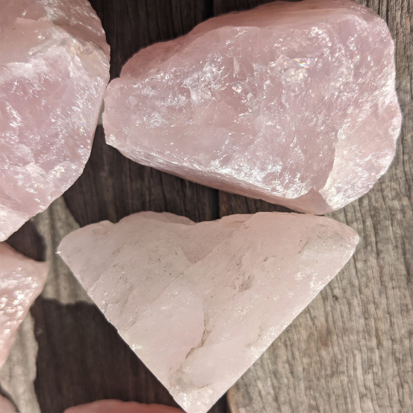 rose quartz crystal raw