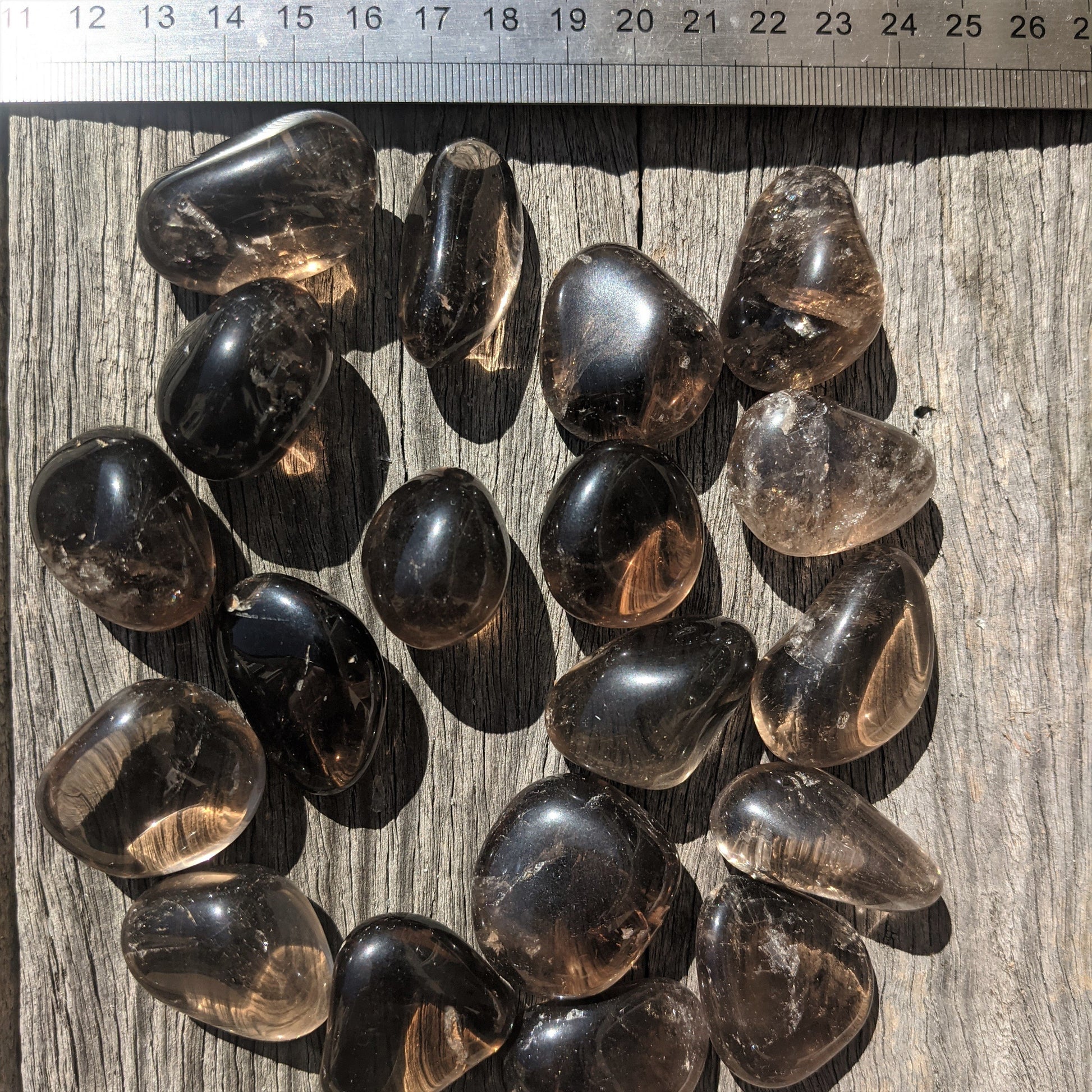 Smoky quartz tumbles Crystals Soularoma 